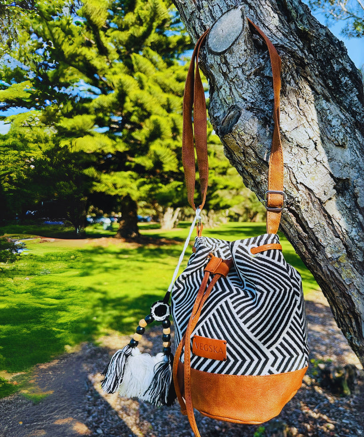 Stylish Multi Aztec Jacquard Sling Bag - Bagpac