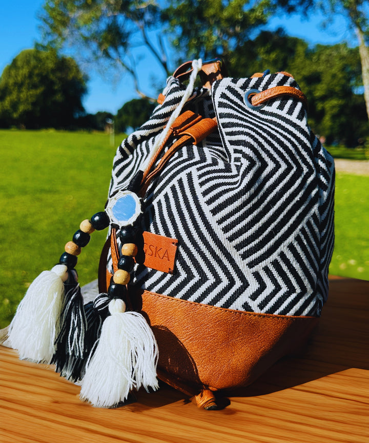 Stylish Multi Aztec Jacquard Sling Bag - Bagpac