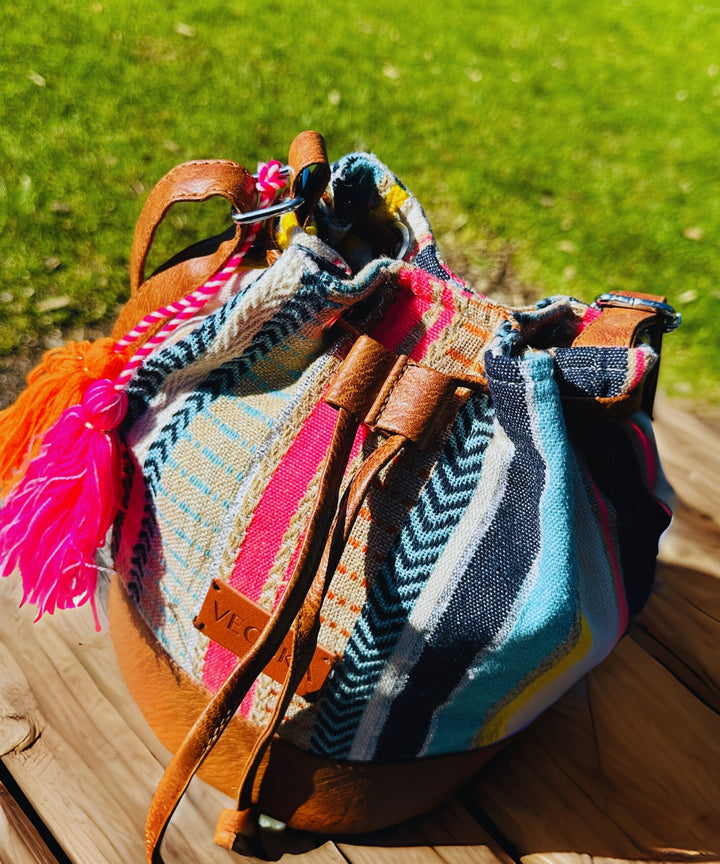 Stylish Multi Aztec Jacquard Sling Bag - Bagpac