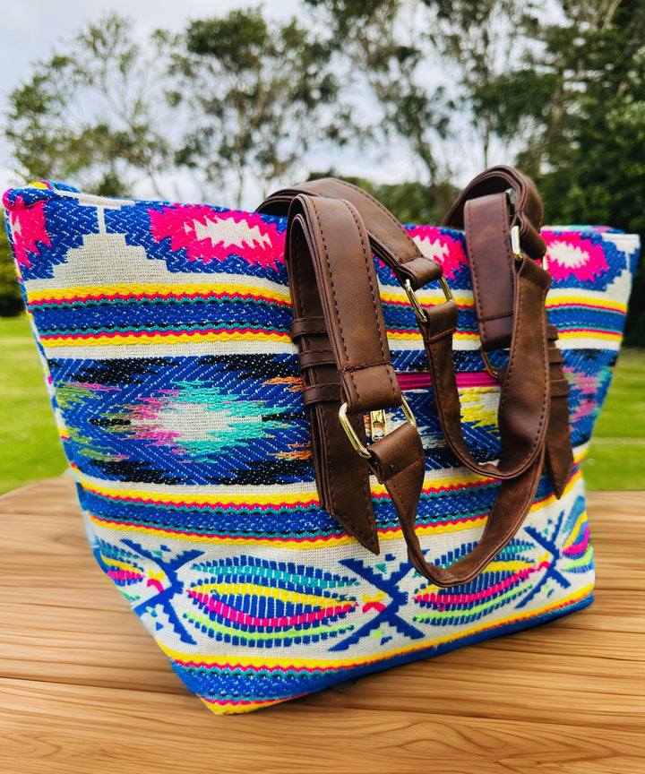 Women Multicolor Tote Bag With Coin Pouch - Bagpac