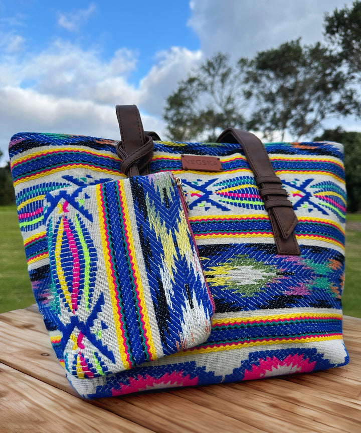 Women Multicolor Tote Bag With Coin Pouch - Bagpac