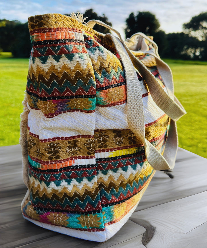 Multicolor Bohemian Chic Handmade Tote Bag - Bagpac